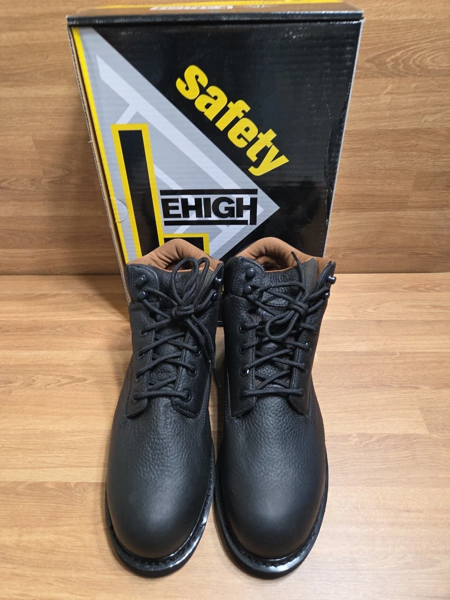 Black Lehigh Leather Boots for Men for Sale | Shop New  display picture 1