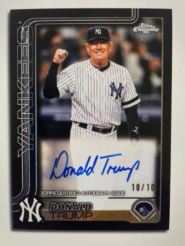 Donald Trump 2025”47“ Custom ACEO Topps 2025 Chrome /10