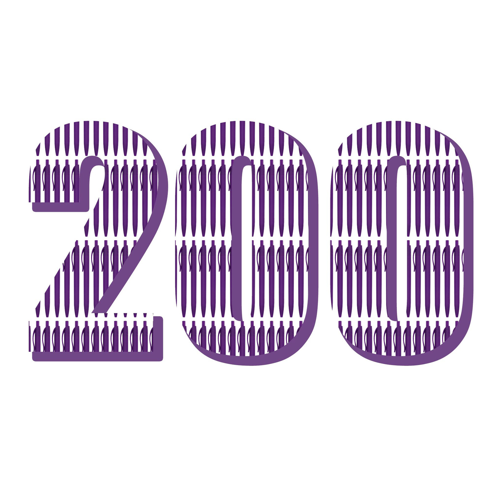 Bolígrafos a granel, paquete de 200 bolígrafos de clic de barril púrpura sin sangrado, retráctiles al por mayor...