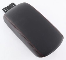 17 - 21 Jeep Compass Sliding Center Console Lid Armrest Black Red Stitch Leather 17 - 21 Jeep Compass Sliding Center Console Lid Armrest Black Red Stitch Leather