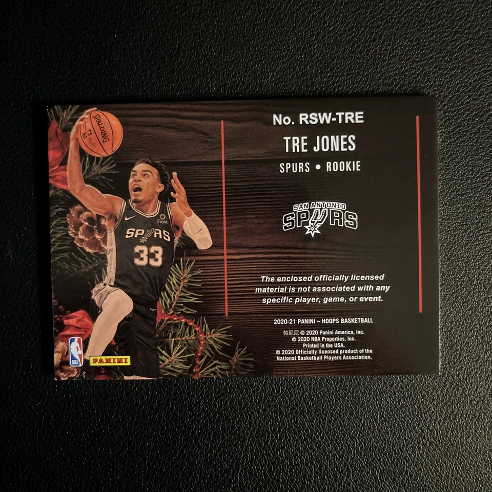 2020-21 NBA Hoops Winter Rookie Sweaters Tre Jones - Image 3 of 4