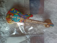 Hard Rock Cafe HRC Lot of 3 Guitar Pins Atlanta NOS