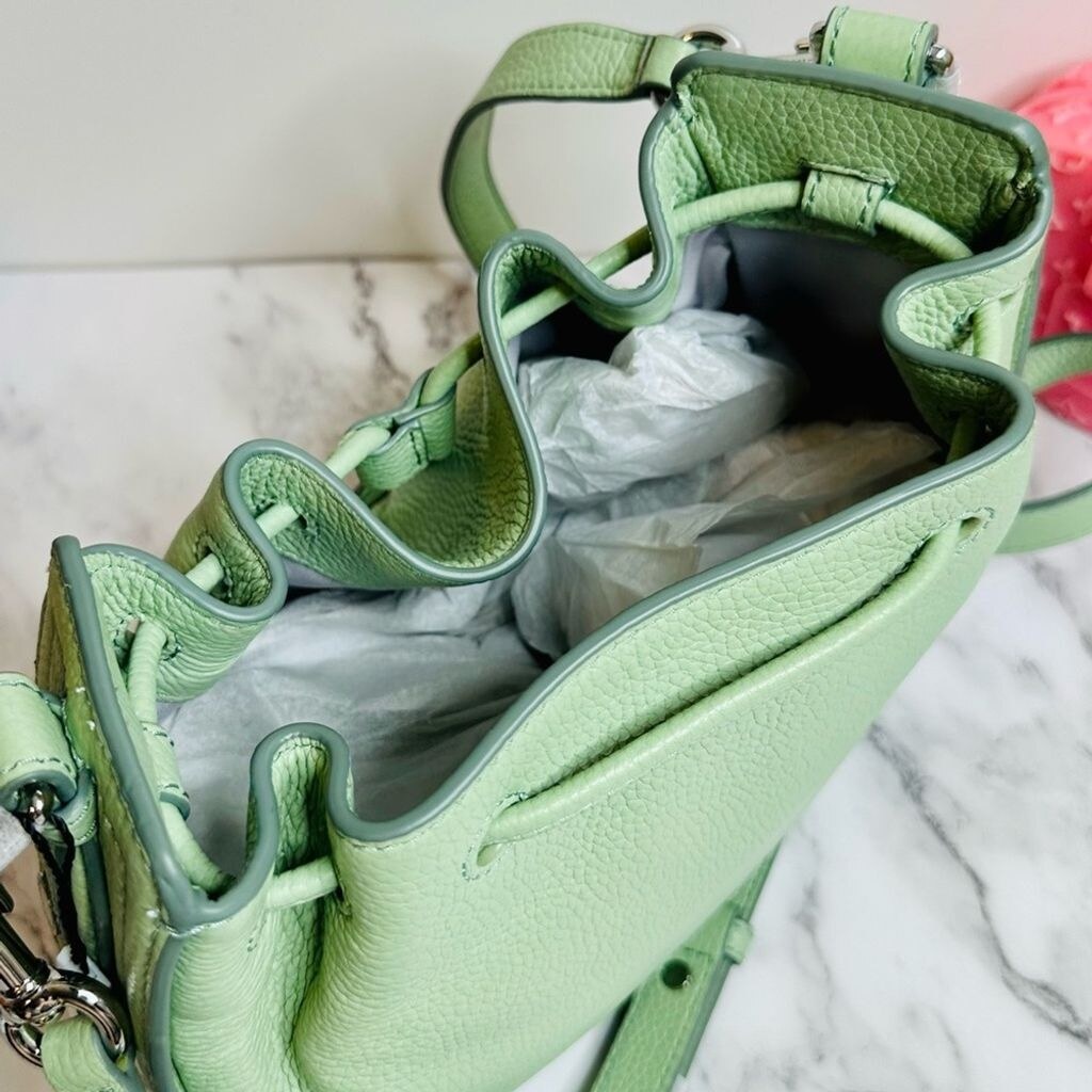 NEW!! Marc Jacobs Mint Green Leather Mini Bucket Bag | eBay display picture 1