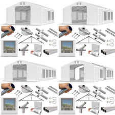 Partyzelt 4x6 - 8x12 Moskitonetz Eventzelt Cateringzelt Ganzjährige PVC W
