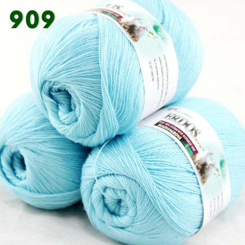 Sale 3 Ballsx50gr LACE Rugs Acrylic Wool Cashmere Hand Crochet Knitting Yarn 909 - Picture 10 of 10