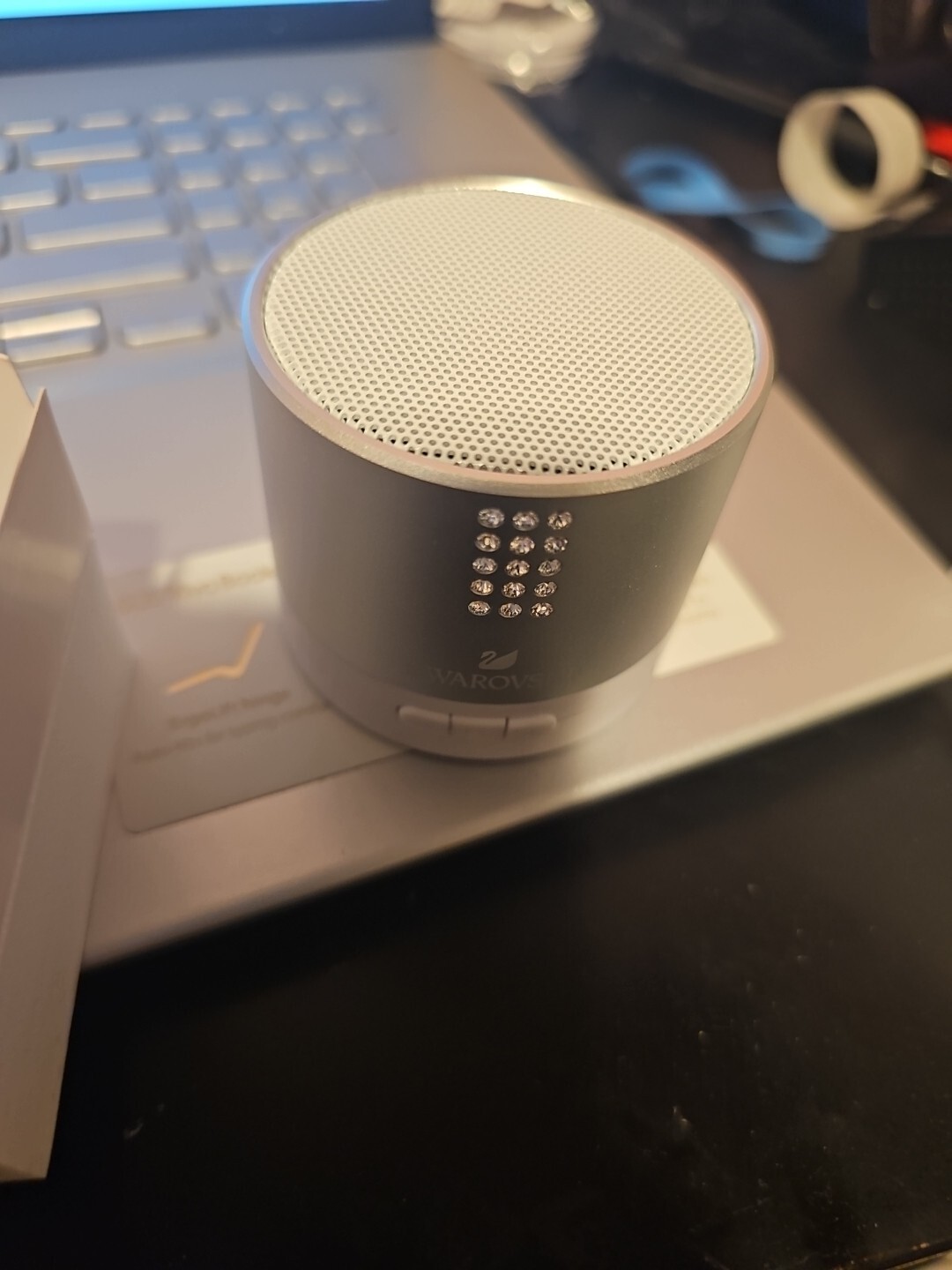 Swarovski Crystal Mini Bluetooth Speaker with Original Box-image