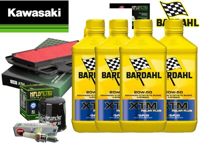 INSPEKTION BARDAHL XTM 20W50 ÖLFILTER LUFT ZÜNDKERZEN KAWASAKI Z 900 ZR 900 17/24