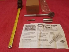 Genuine Gator Grip Universal Socket  Set Wrench 3 Piece Set Fits Any Shape USA