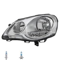 Scheinwerfer Links Chrom H1/H7 FüR VW Polo 9N_ 9A4 9A2 9N2 Inkl. Osram Lampen
