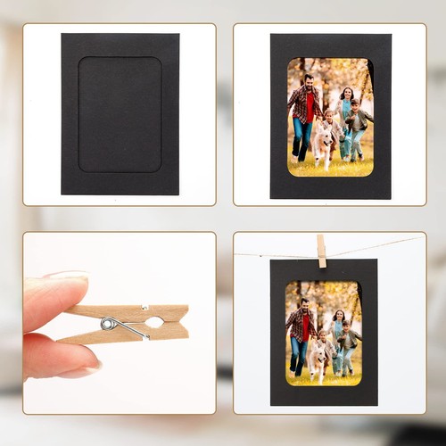 30 Pcs Paper Picture Frames for 4x6 Inserts Paper Photo Frame Cardboard Easels - 第 4/7 張圖片