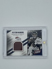 2015 PANINI FATHERS DAY PEYTON MANNING GAME USED FOOTBALL Patch Super Rare #12