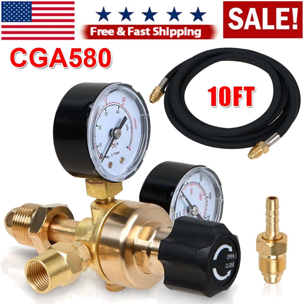 Argon CO2 Regulator Gauges Gas Welding Regulator Hose Kit for Lincoln