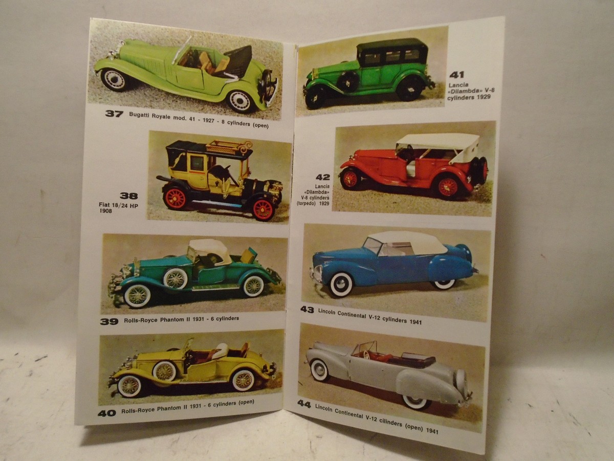1971 RIO CATALOG OF 1/43 DIE-CAST ANTIQUE CARS MADE IN ITALY 1971 RIO CATALOG OF 1/43 DIE-CAST ANTIQUE CARS MADE IN ITALY