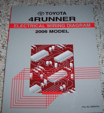 2006 Toyota 4Runner 4 Runner Electrical Wiring Diagram Manual EWD Factory OEM