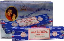 Satya Sai Baba Nag Champa Original Blue Box Incense Sticks 40 gm x 11 FREE SHIP