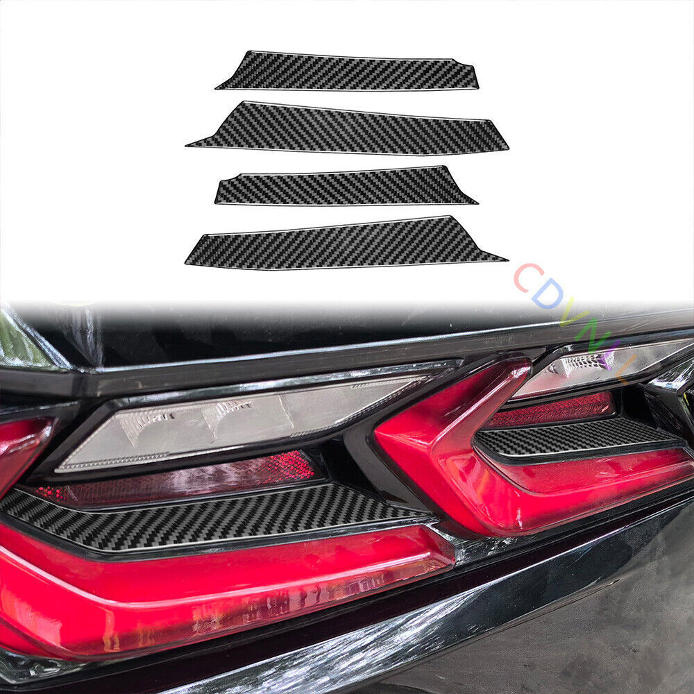Carbon Fiber Tail Light Trim Strip for Corvette C8 Exterior