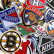 Hockey Team Patches NHL Fully Embroidered, Choose your teams