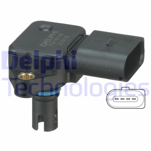Genuine Delphi PS10146 MAP Intake Manifold Pressure Sensor for VW Seat Skoda - Picture 3 of 3