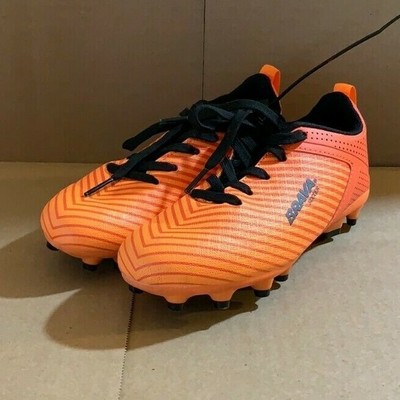 kids orange cleats
