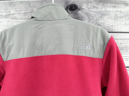 THE NORTH FACE FLEECE POLARTEC DENALI JACKET Youth Girl Size XL PINK / GREY - Picture 5 of 5