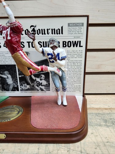 THE CATCH Danbury Mint 49ers & Cowboys Collectible Figurine - Picture 4 of 10