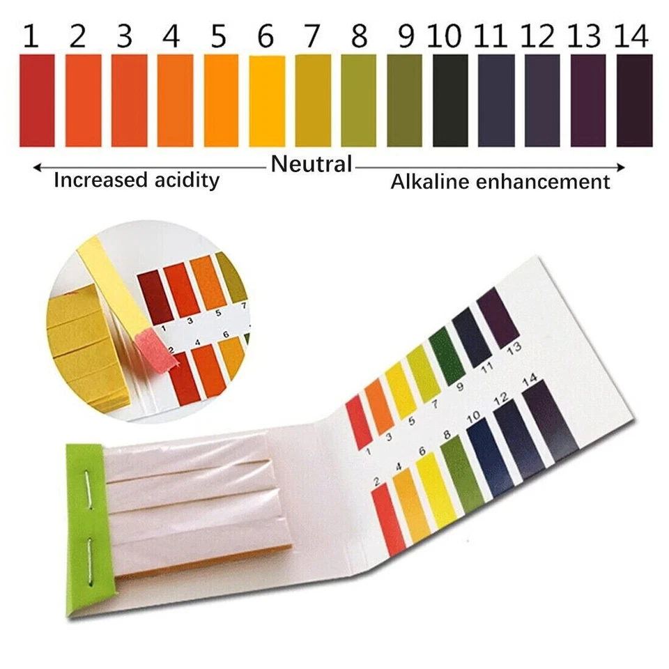 80 pH 1-14 Universal Full Range Litmus Test Paper Strips for Liquids Urine etc.