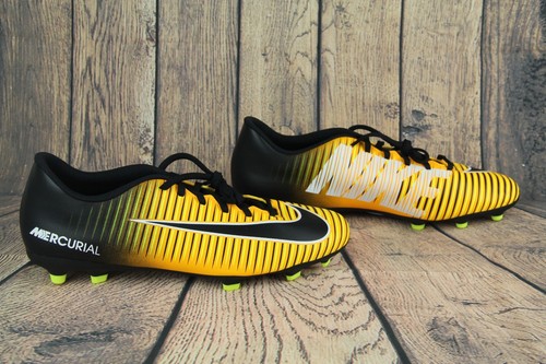 Nike Mercurial Vortex III FG Soccer Cleats Yellow Black 831969-801 Mens Size 13 - Picture 6 of 12