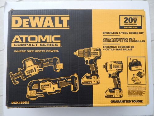 DEWALT DCK489D2 20V Max 4 Tool Cordless Combo Kit New