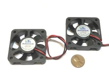 2 Pieces 5010 5V fan 50mm 5cm Extruder Cooling Heatsink Gdstime 3d printer C13