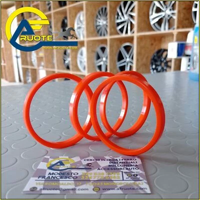 AF RUOTE KIT 4 ANELLI DI CENTRAGGIO PER CERCHI IN LEGA 72 - 63,4