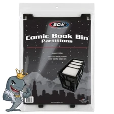 BCW Comic Book Bin Partitions 3ct Pack FREE SHIP