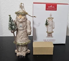 New Hallmark EARL OF SNOWFALL Noble Nutcrackers 6th 2024 Keepsake NIB #6 NOS 