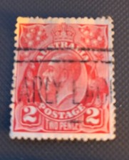 Australia King George V Stamp Two Pence 2D Australian Stamp