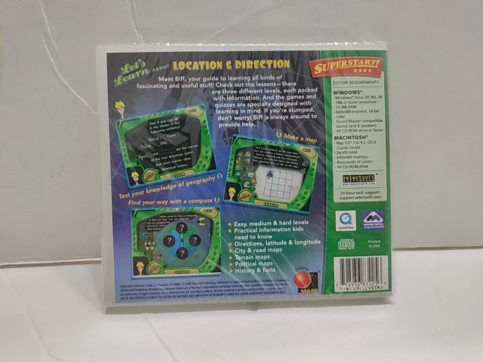 Let's Learn About Location & Direction * PC Windows XP / Vista / ME/98 *NEW - Image 2 of 3