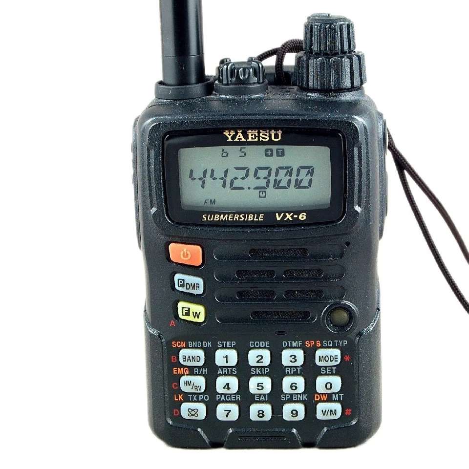 Walkie Talkie Yaesu VX6R HF VHF UHF Receiver Noise Reduction HAM FM Transceiver - Image 4 of 4