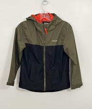 Eddie Bauer Kids Windbreaker Rain Jacket S 7/8 Hooded Lined Full Zip Gorpcore