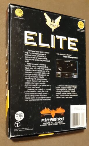 Elite Space Trading Combat Adventure von Firebird für Apple II+,IIe, IIc, IIgs 1985 - Bild 3 von 3