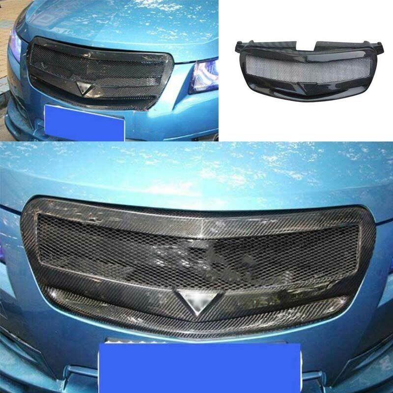 Carbon Fiber Grill Mesh for 2010-15 Chevrolet Cruze Front Bumper Hood