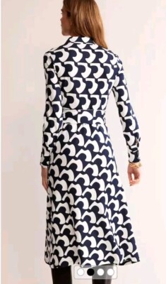 Boden Laura Jersey Midi Shirt Dress SIZE 10R NEW WITH TAGS ON | eBay UK