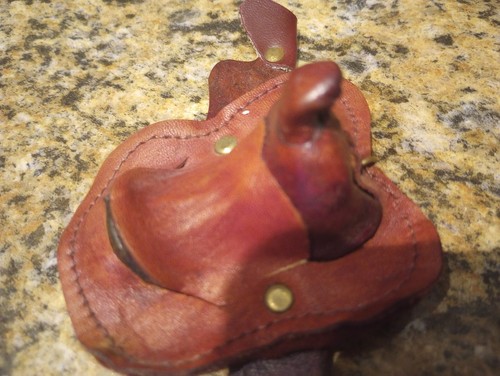 Vintage Southwestern Equestrian Leather Saddle Saddlebag Keychain & Coin Purse - Picture 2 of 11
