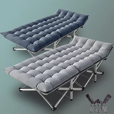 Camping Cot Portable Folding Cots Adults Heavy Duty Sleeping Bed with Carry Bag
