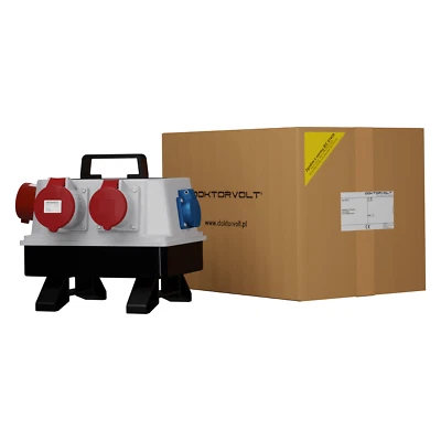 Stromverteiler BAU 1x32A 1x16A 3x230V mit 16A Anbaustecker Doktorvolt 6176 - Bild 1 von 4