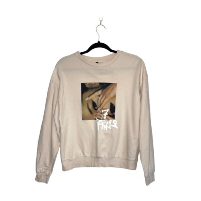 H&M Divided Ariana Grande Rings Tour Beige Graphic Sweatshirt