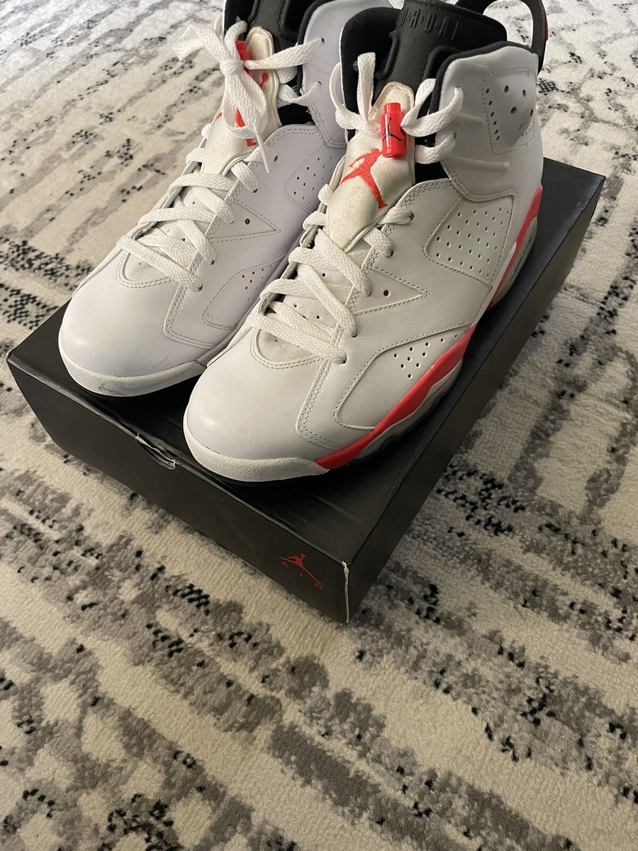Size 12 - Jordan 6 Retro Infrared White 2014 | eBay