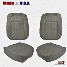 1994 to 1996 Chevy Impala SS Driver Passenger Perforated Leather Seat Cover Gray