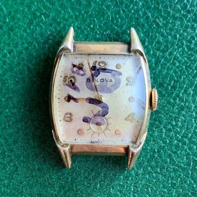 #ad Vintage Bulova Cal. 10BM 17 Jewels Project #7 for PARTS REPAIR $49.00