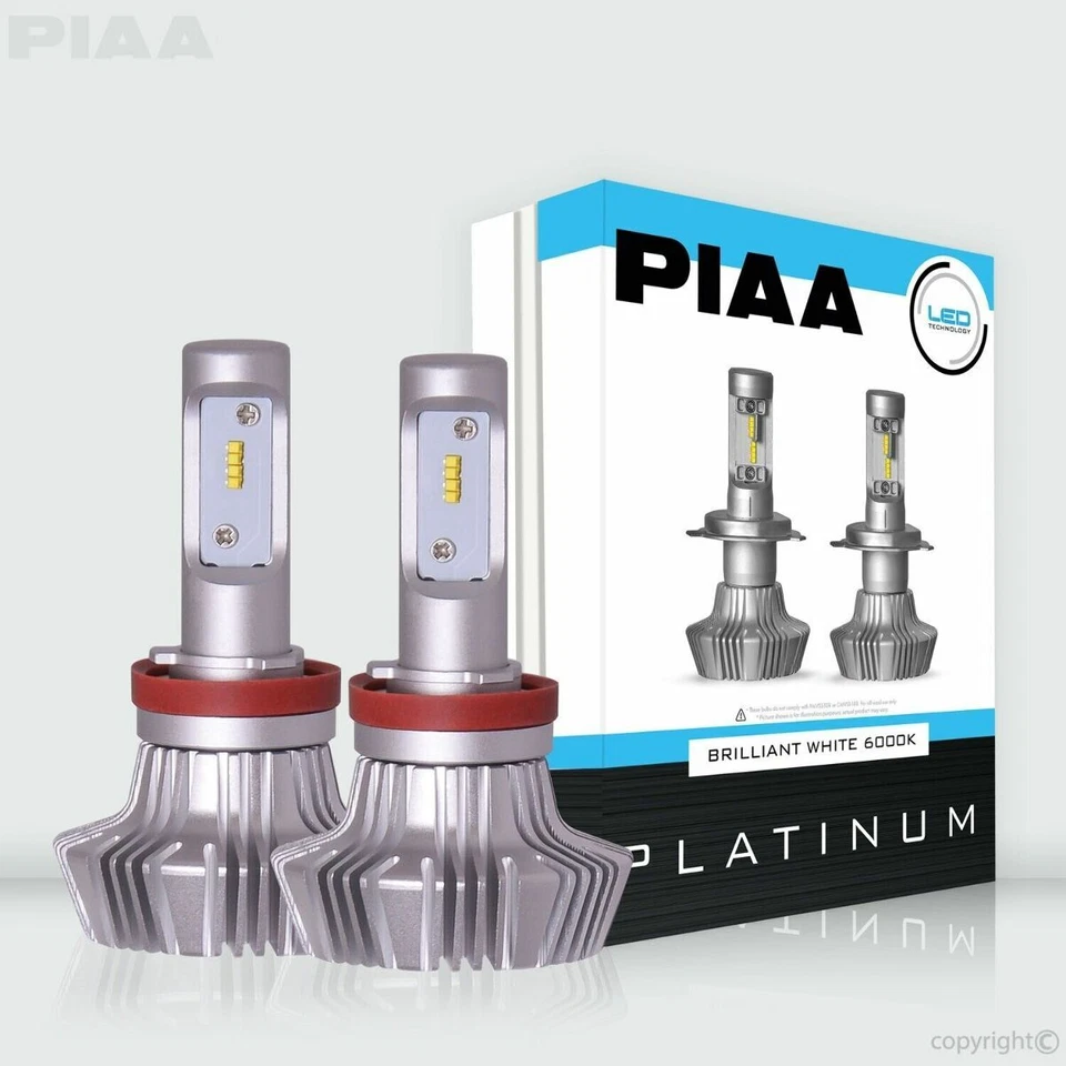 Lâmpada de substituição PIAA 26-17311 H11 platina LED | Peça automática de alta qualidade, Univer - Imagem 2 de 4