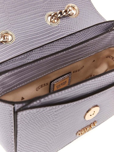 GUESS Orlina Mini Convertible XBody Flap Umhängetasche Tasche Lavendar Grey Neu - Bild 3 von 3
