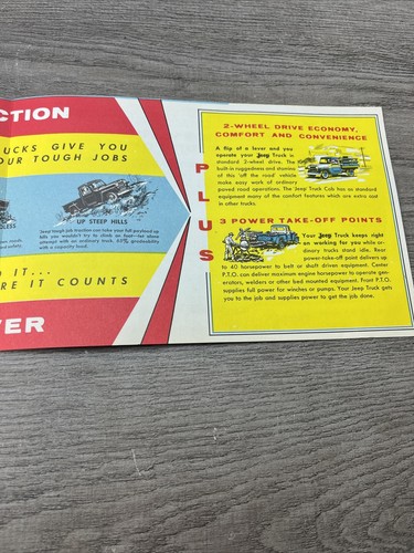 Jeep Trucks by Willys Sales Dealer Brochure Original Vintage Poster - Picture 7 of 14