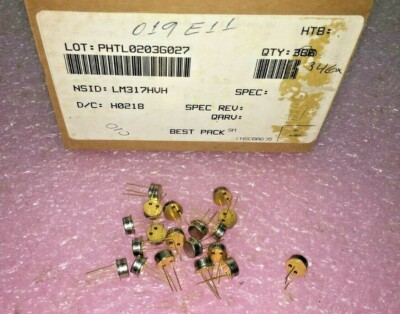 (3 PIECE LOT) LM317HVH, Adjustable Positive Regulator 1.2V Min, 57V Max, BIPolar